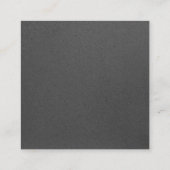 上品な清掃サービス金ゴールドロゴメイドKraft Gray スクエア名刺 (裏面)