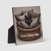 上品な猫 フォトプラーク (正面)