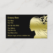 上品な理容用名刺 名刺 (正面)