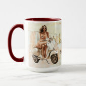 上品な生意気で少し頭が切れる素直な マグカップ (左)