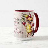 上品な生意気で少し頭が切れる素直な マグカップ (正面右)