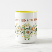 上品な生意気で少し頭が切れる素直な マグカップ (中央)