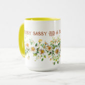 上品な生意気で少し頭が切れる素直な マグカップ (正面左)