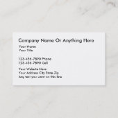 上品な画家の名刺 名刺 (裏面)