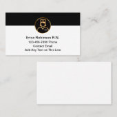 上品な登録ナースシンプル名刺 名刺 (正面/裏面)