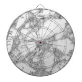 上品な白い大理石の石カスタムのダーツボード ダーツボード (正面)