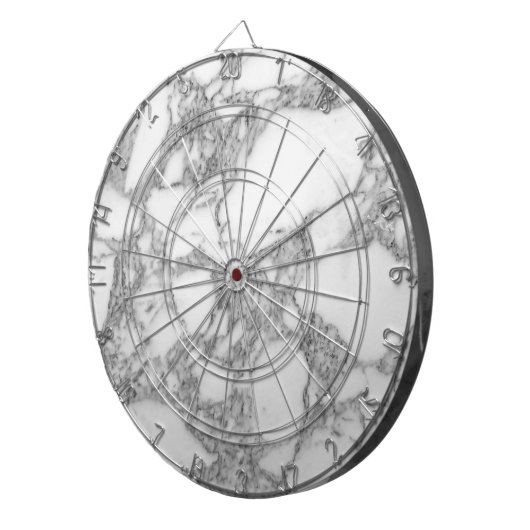 上品な白い大理石の石カスタムのダーツボード ダーツボード (正面右)