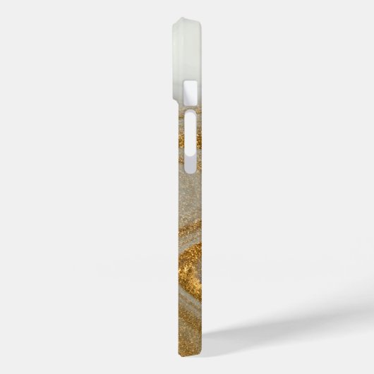 上品な白い金ゴールド大理石パターンiPhone / アンドロイド Case-Mate iPhoneケース (裏面 / 左)