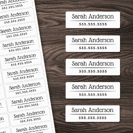 上品な白または任意の色名番号の防水 ラベル