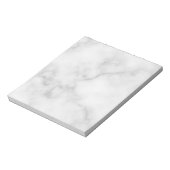 上品な白エレガントい大理石パターン ノートパッド (回転)