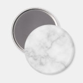 上品な白エレガントい大理石パターン マグネット (正面/裏面)