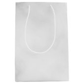 上品な白エレガントい大理石パターン ミディアムペーパーバッグ (正面)