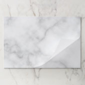 上品な白エレガント大理石パターン ペーパーパッド (折り畳み)