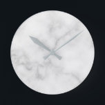 上品な白エレガント大理石パターン ラウンド壁時計<br><div class="desc">素晴らしエレガントい白い大理石柄の贈り物。

引っ越し祝いパーティーの贈り物、結婚祝日の贈り物、特別な機会に対する贈り物に最適。</div>