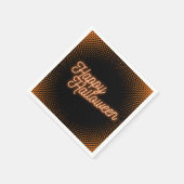 上品な白熱［赤熱］光を放つハッピーハローウィン スタンダードカクテルナプキン (角)