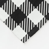 上品な白黒フォトパーソナライズされた金ゴールドフレーム フリースブランケット (角)