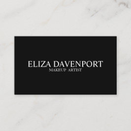 上品な白黒メイクアップアーティストの名刺 名刺