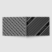 上品な白黒 ゲストブック (全面)