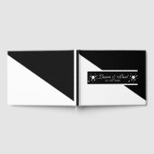 上品な白黒 ゲストブック (全面)