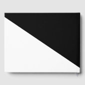 上品な白黒 ゲストブック (裏面)