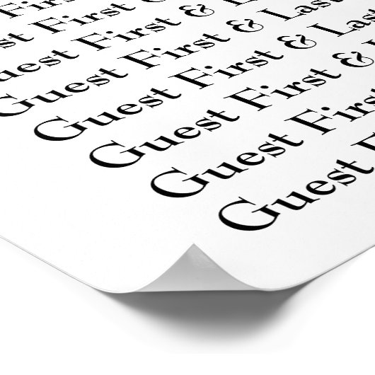 上品な白黒 ポスター (角)