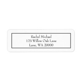 上品な白黒 ラベル