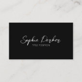 上品な白黒 名刺 (正面)