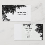 上品な白黒 名刺 (正面/裏面)