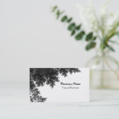 上品な白黒 名刺 (スタンド正面)