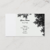 上品な白黒 名刺 (裏面)