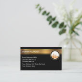 上品な皮膚科医の皮膚科の名刺 名刺 (スタンド正面)