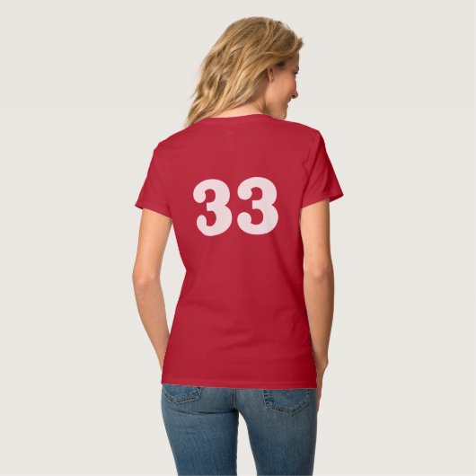 上品な第33 Tシャツ (裏面フル)