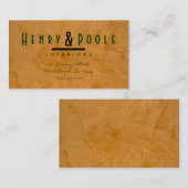 上品な素朴インテリアデザイナー名刺 名刺 (正面/裏面)