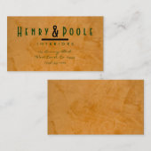 上品な素朴インテリアデザイナー名刺 名刺 (正面/裏面)