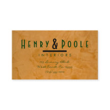 上品な素朴インテリアデザイナー名刺