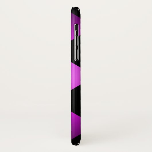 上品な紫のアクセントパーソナライズされた Case-Mate iPhoneケース (裏面/左)