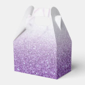 上品な紫のシルバーシークイン フェイバーボックス (裏面サイド)