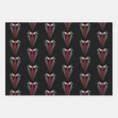 上品な紳士 ラッピングペーパーシート (正面)