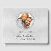 上品な結婚式の写真 ゲストブック (正面)