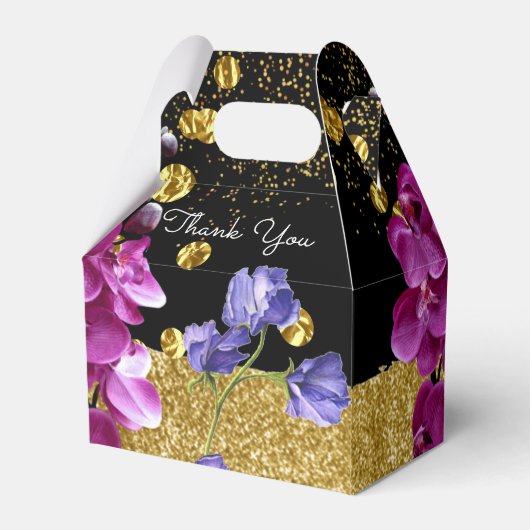 上品な結婚式の引き出物ボックス フェイバーボックス (裏面サイド)