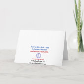 上品な結婚式の感謝カード サンキューカード (裏面)