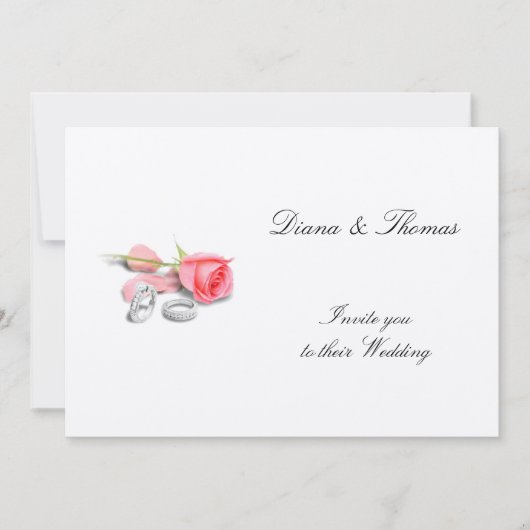 上品な結婚式招待状 招待状 (正面)