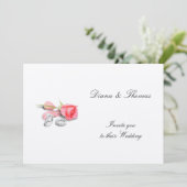 上品な結婚式招待状 招待状 (スタンド正面)