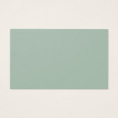 上品な緑のベビー名候補カード (裏面)