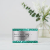 上品な美しいの美容院の名刺 名刺 (スタンド正面)