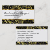 上品な美しいの美容院の名刺 名刺 (正面/裏面)