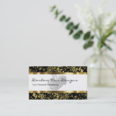 上品な美しいの美容院の名刺 名刺 (スタンド正面)