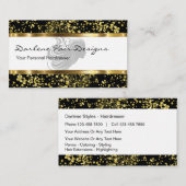 上品な美しいの美容院の名刺 名刺 (正面/裏面)