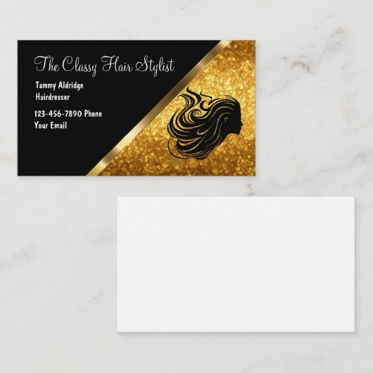 上品な美しいビジネスz$m 名刺 (正面/裏面)