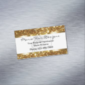 上品な美しいヘアスタイリスト マグネット名刺 (インサイチュ)